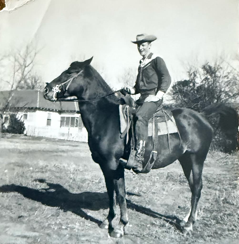 Dad on his horse