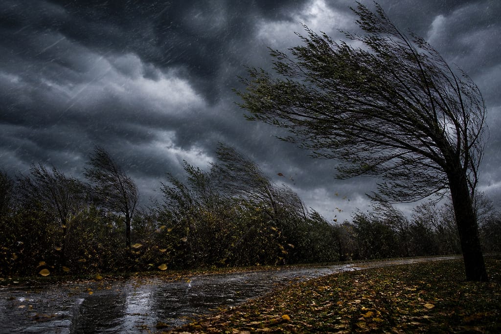 Stormy sky and wind representing grief in a tribute to my dad