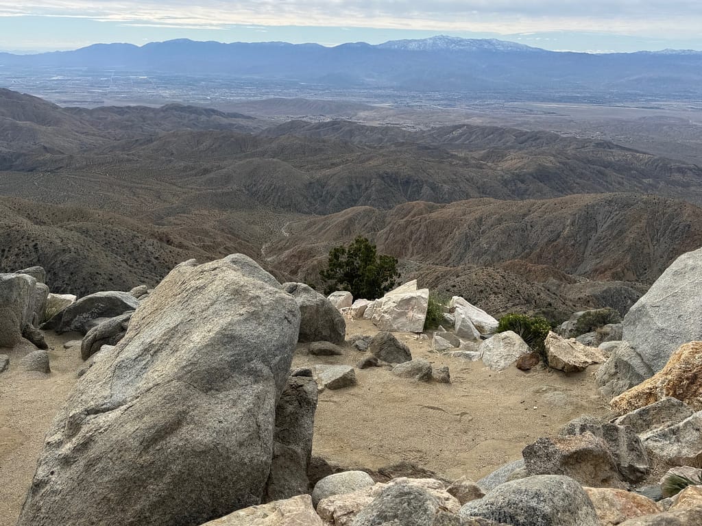 pano mountans cliff Joshua Tree National Park