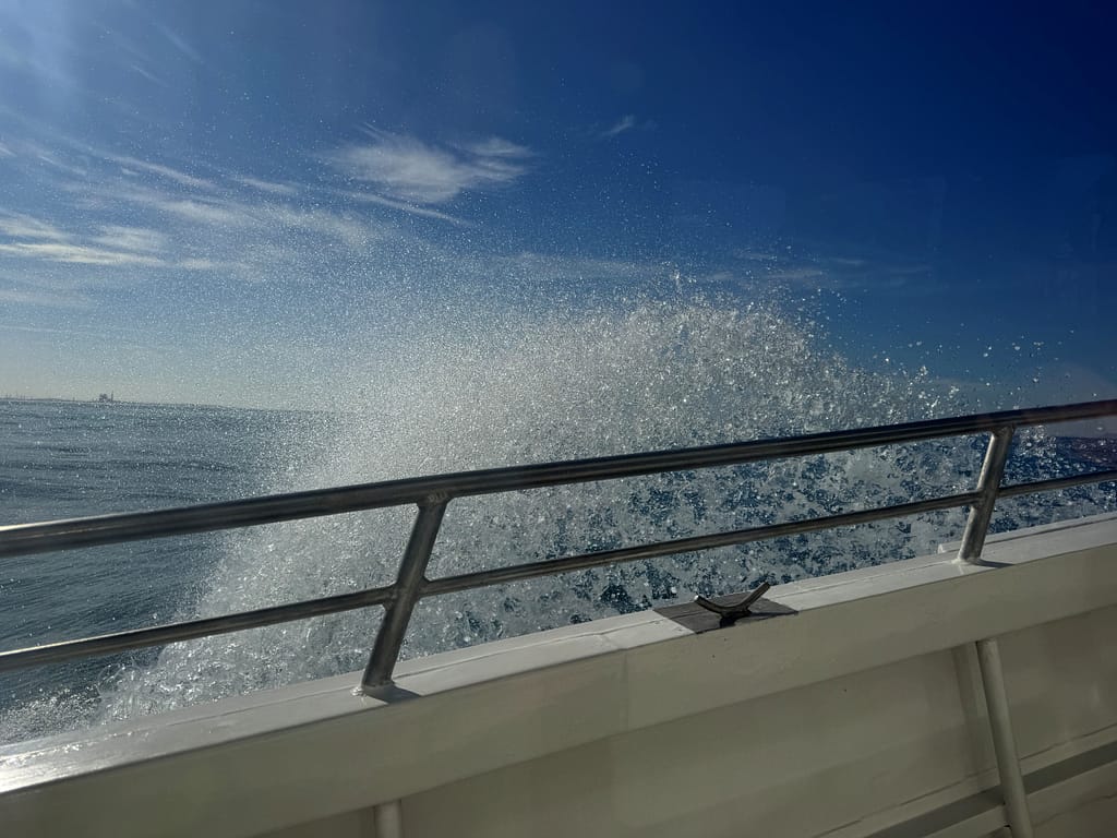 Ocean water, salty spray, travel to Santa Cruz Channel Island National Park