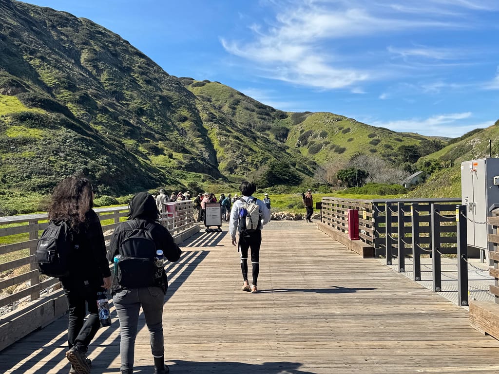 Arrive on Santa Cruz Island