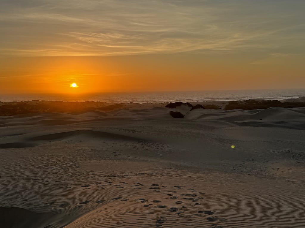 Sunset at Pacific Dunes RV Resort