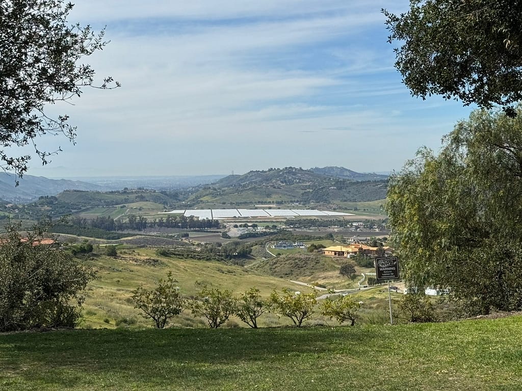 View from the gravesite