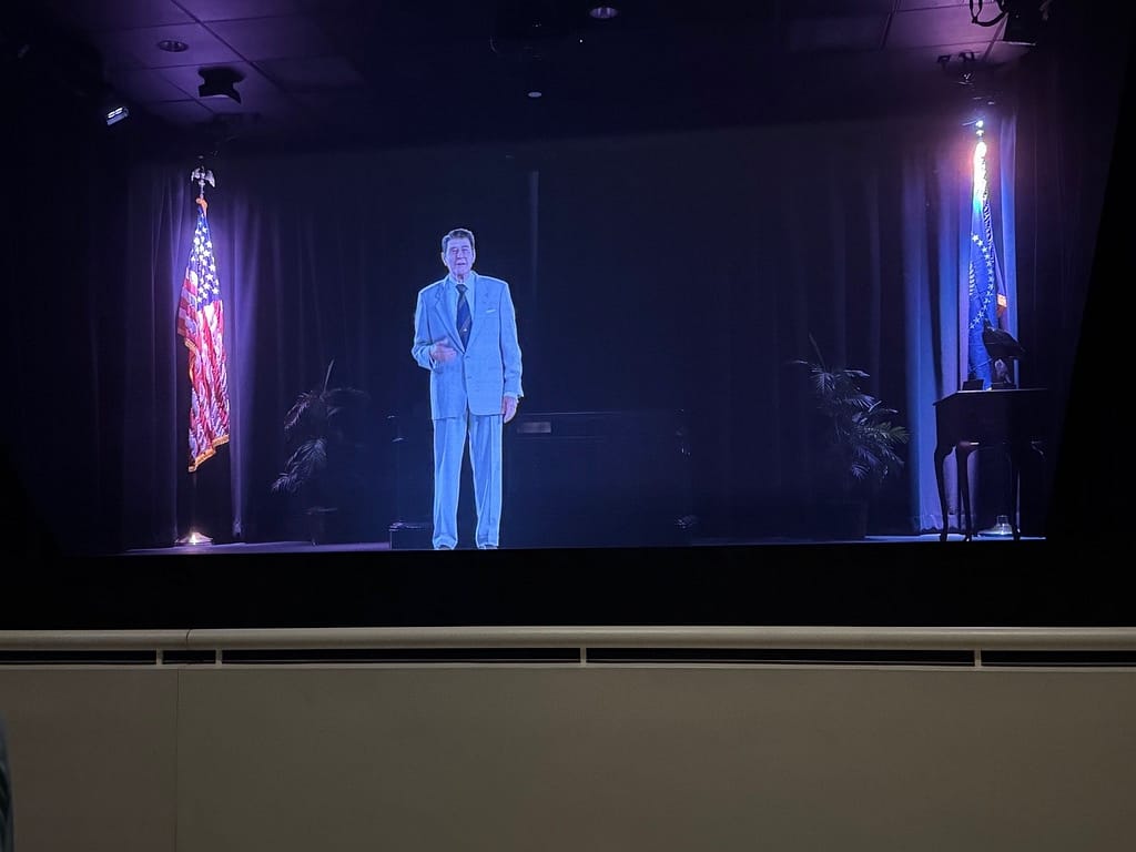 Hologram of Ronald Reagan