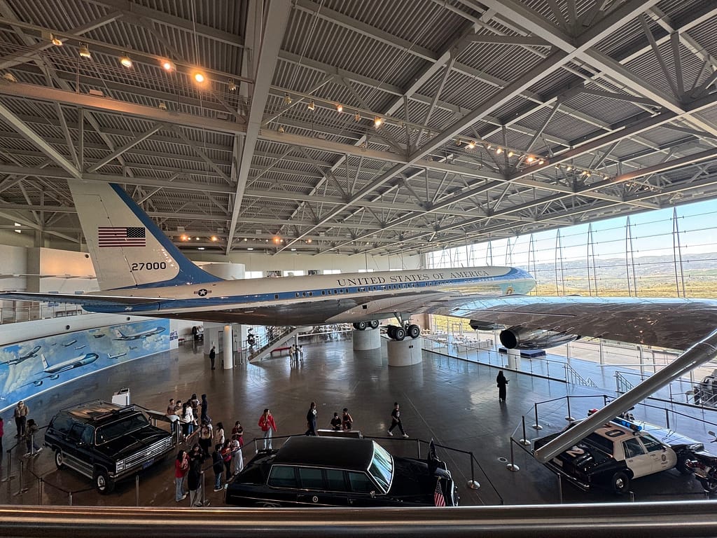 Air Force One used by Ronald Reagan at the Presidential Library