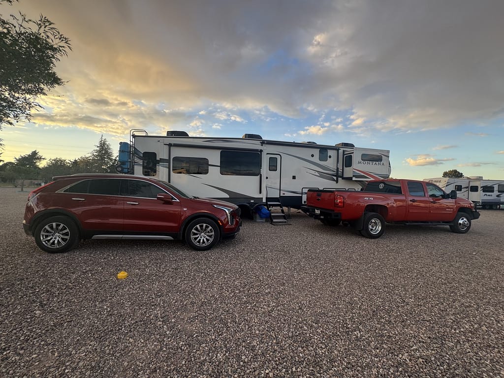 Campground in Deming where we found unexpected help
