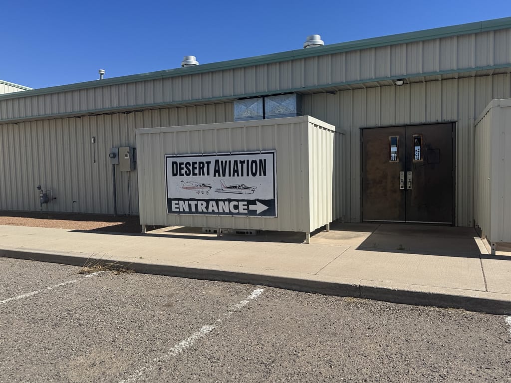 Small airport in Deming, New Mexico where God provided transportation
