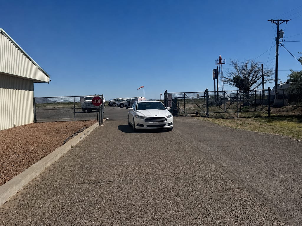 Car at Deming airport