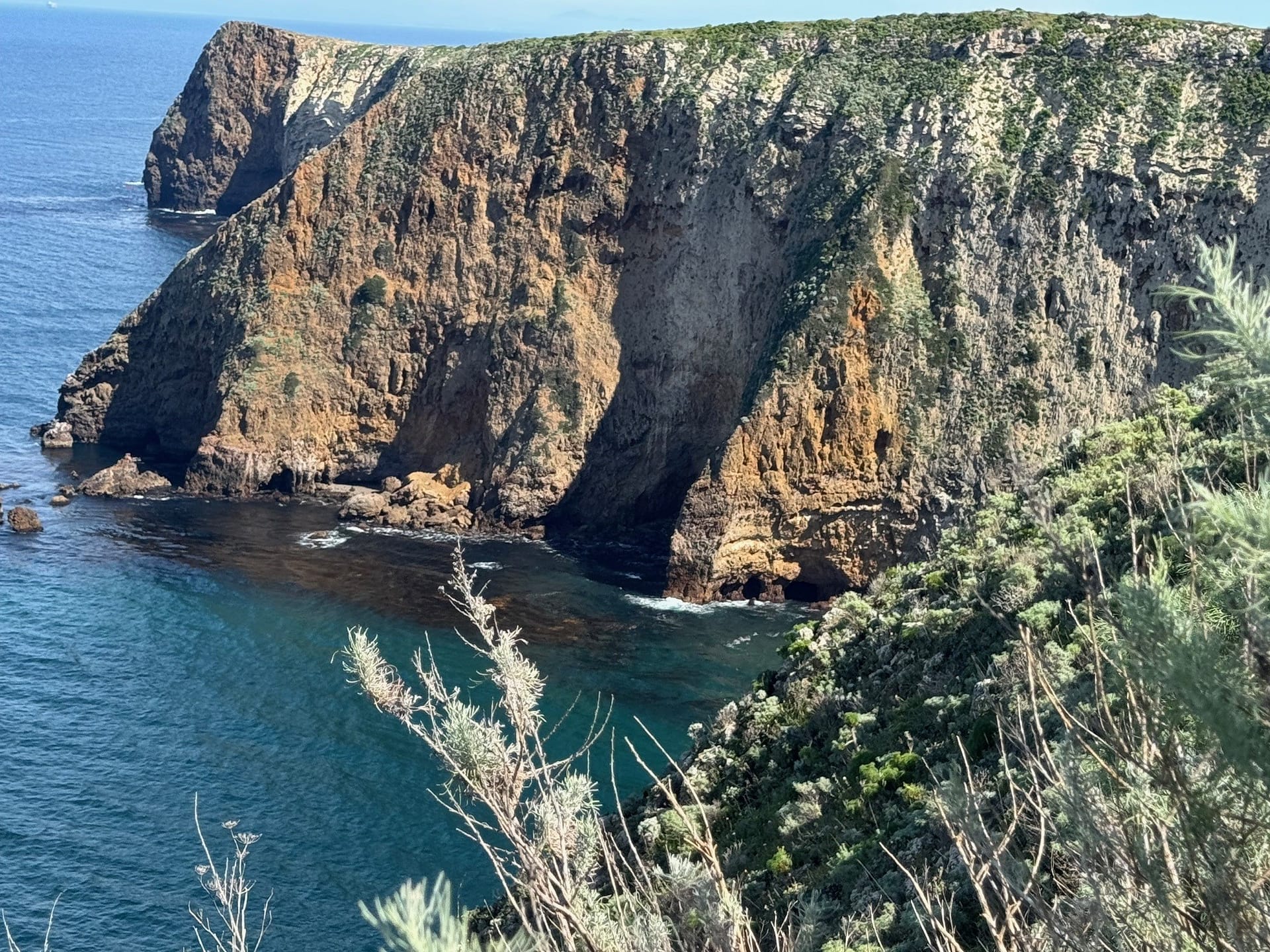Santa Cruz Island Channel Island National Park Cliffs water