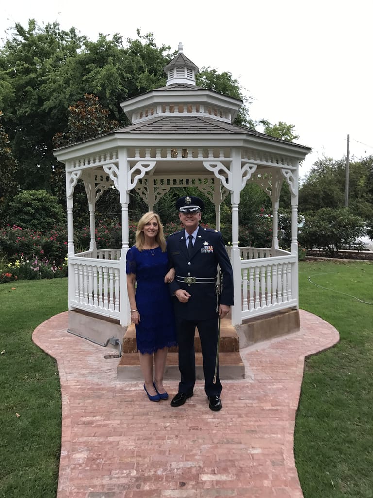Military Wife, USAF Military Officer, White Gazebo