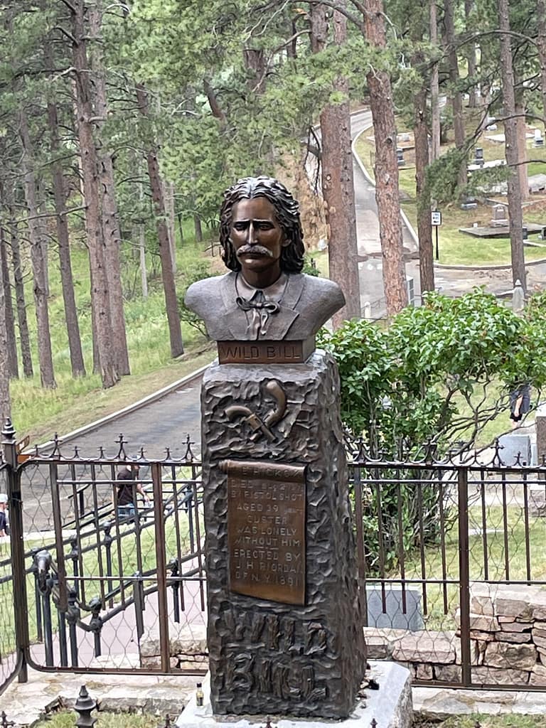 Deadwood, South Dakota, Mt. Moriah Cemetery, Wild Bill Hickok's grave