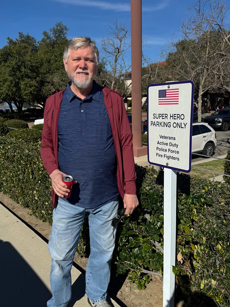 Super Hero Parking for veterans, active duty, police, fire fighters
