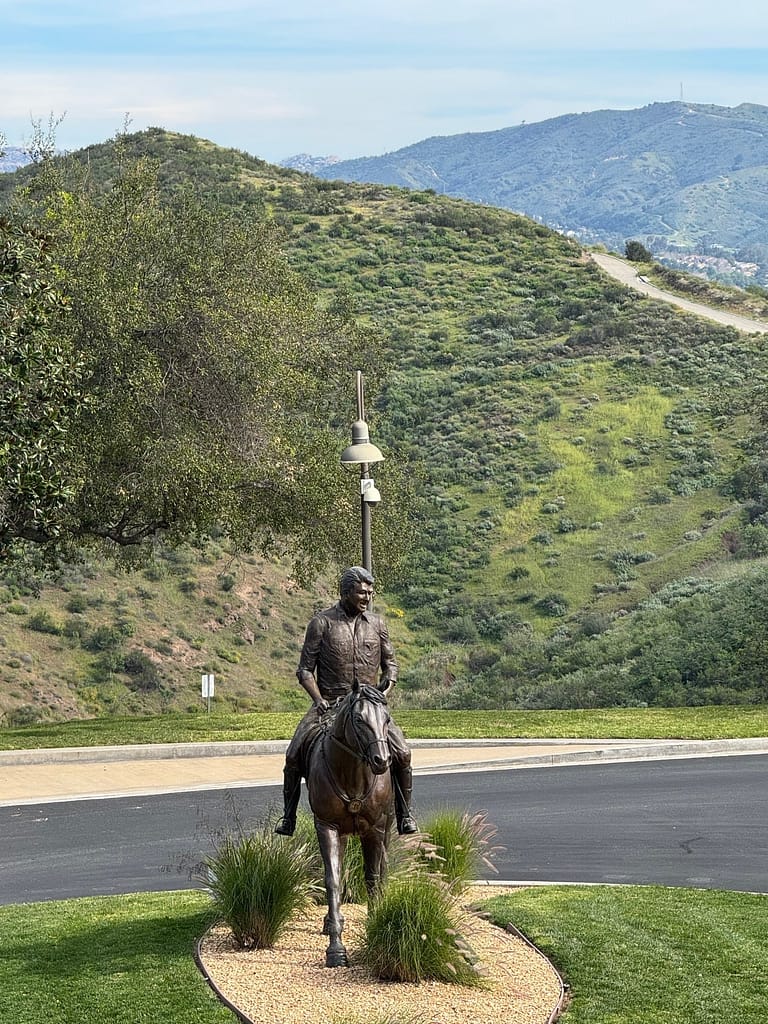 Ronald Reagan on his horse statue