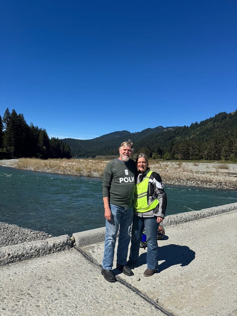 Eel River near Avenue of the Giants”, Eel River with ken and Anna Lee