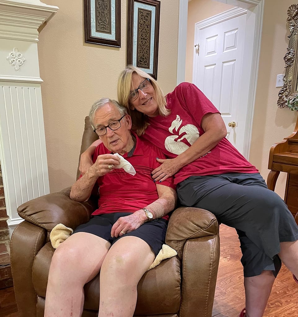 Dad & Anna Lee at home